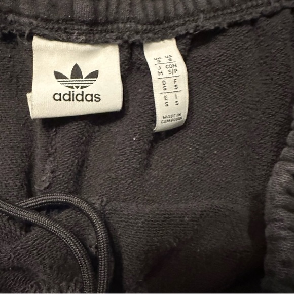 Adidas Sweat Shorts Mens Small Black Trefoil Thick Gym Soccer Basketball Y2K(b4 - Picture 7 of 13